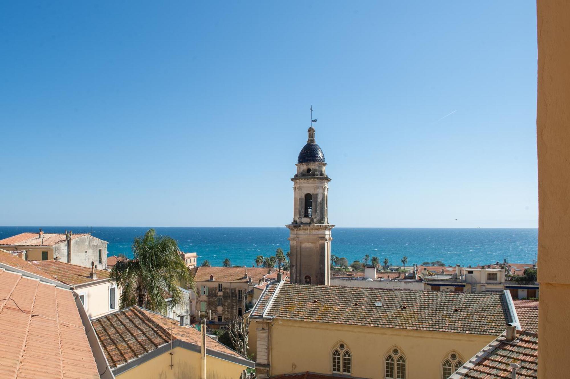 Palm Riviera - Vieille Ville De Menton - Vue Mer Eksteriør bilde